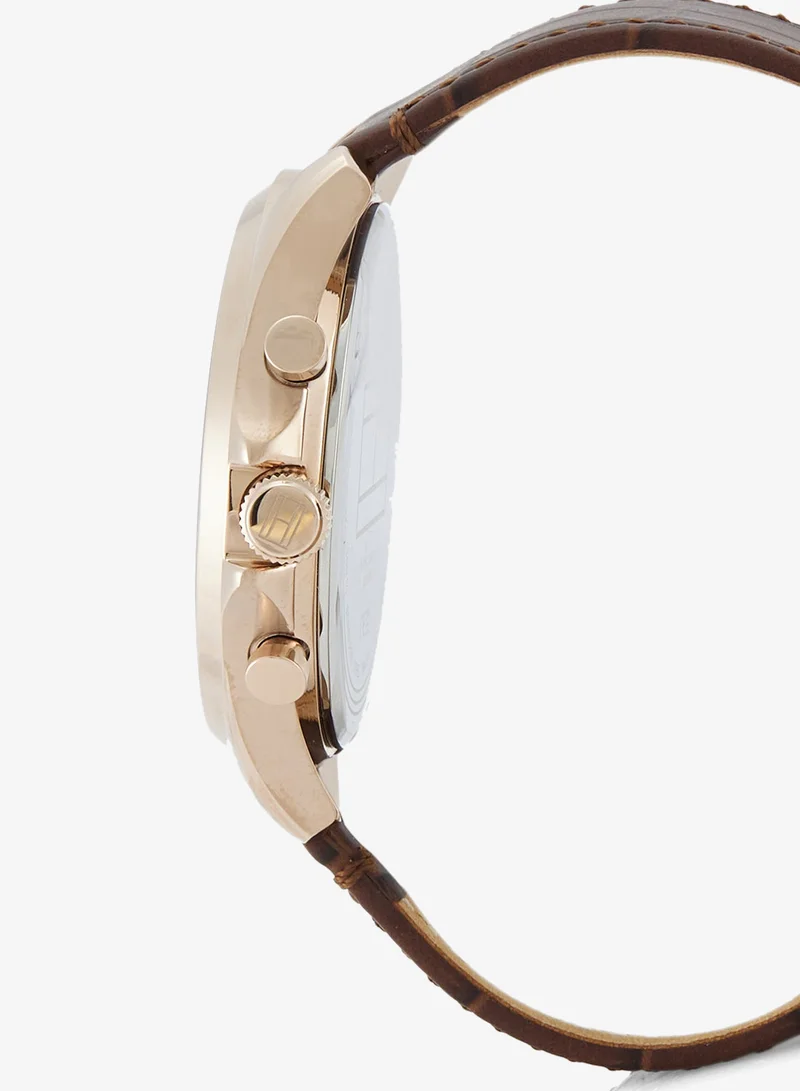 Tommy Hilfiger  Analogue Multifunction Quartz Watch with Leather Strap for Men | Best Price UAE