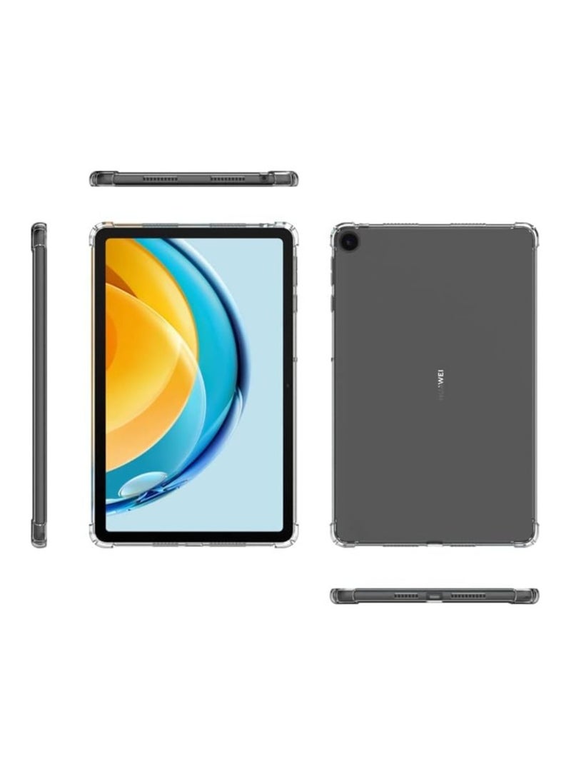 متوافق مع حافظة Huawei MatePad SE مقاس 10.4 بوصة، 4 زوايا مقاومة للصدمات، غطاء حماية شفاف وشفاف مقاوم للصدمات من مادة TPU  - Image 2