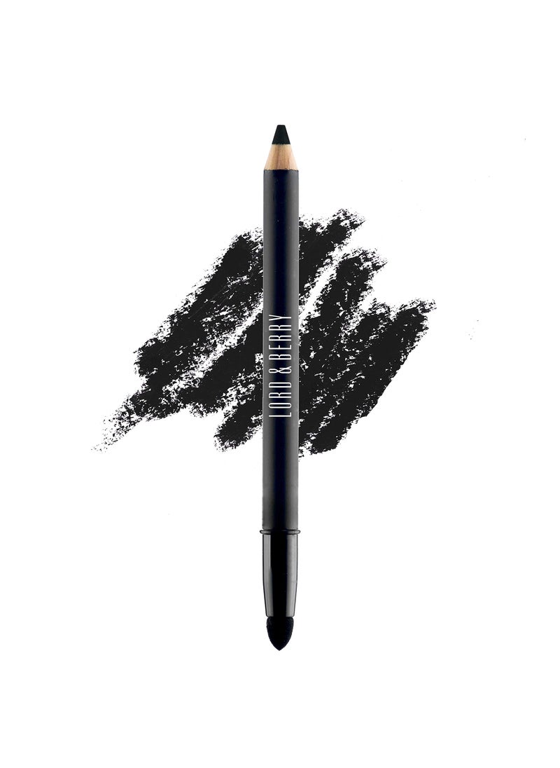 LORD & BERRY - Lord & Berry VELLUTO - Powdery Smooth Shadow Eyeliner Pencil, Soft Smooth & Long Lasting Weightless Formula with Blending Tip Eye Liner - Easy to Use Eye Makeup, Vero Black - Image 1