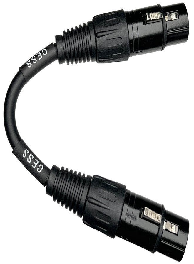 CNCESS CESS-245-4i Balanced 4-Pin XLR Female to Female, Headphone Audio Coupling/Gender Change Cable, Single (4 Inches) - Image 2