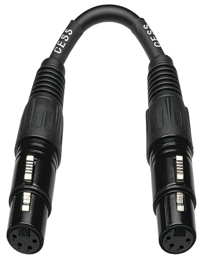 CNCESS CESS-245-4i Balanced 4-Pin XLR Female to Female, Headphone Audio Coupling/Gender Change Cable, Single (4 Inches) - Image 1