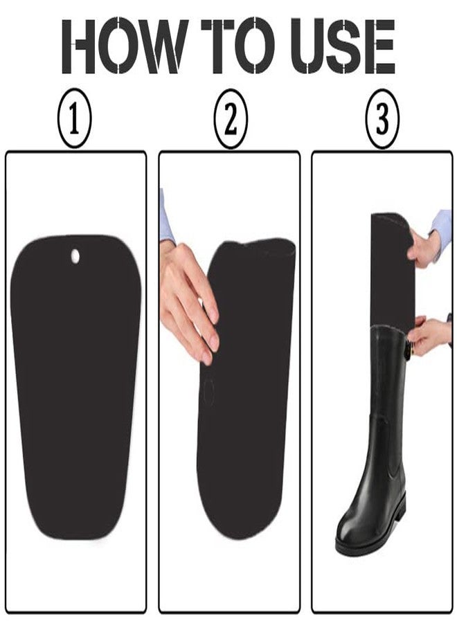 ericotry 2Pairs Boot Shapers Form Inserts Shoe Trees Tall Support Boot Stand-Up InsertsTrimmable Boots Support for Preventing Bending and Creasing (8inch) - Image 3