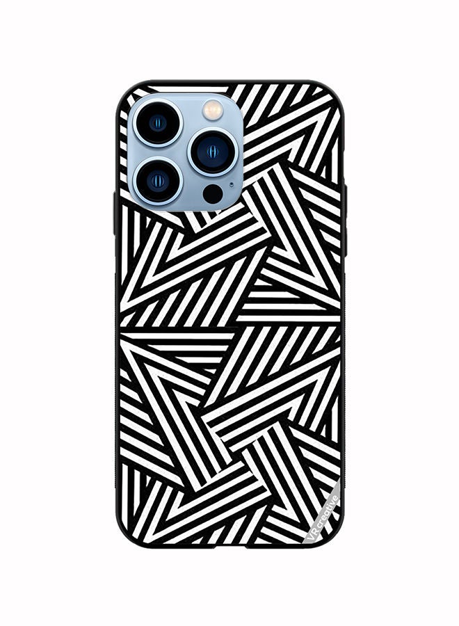 VR CREATIVE Protective Case Cover For Apple iPhone 13 Pro Abstract Black And White Design Multicolour - Image 1