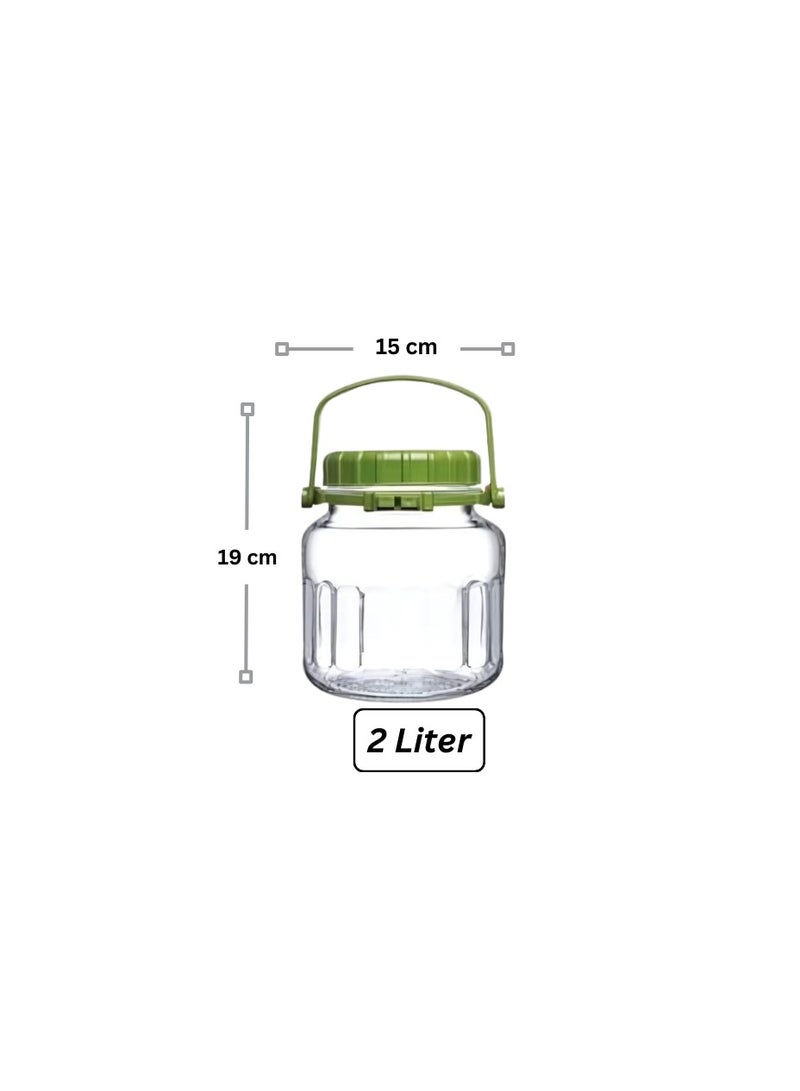 باساباتشي Pasabahce Harvest Glass Jar with Airtight Lid 3 Liter-Turkey Made Clear - Image 3