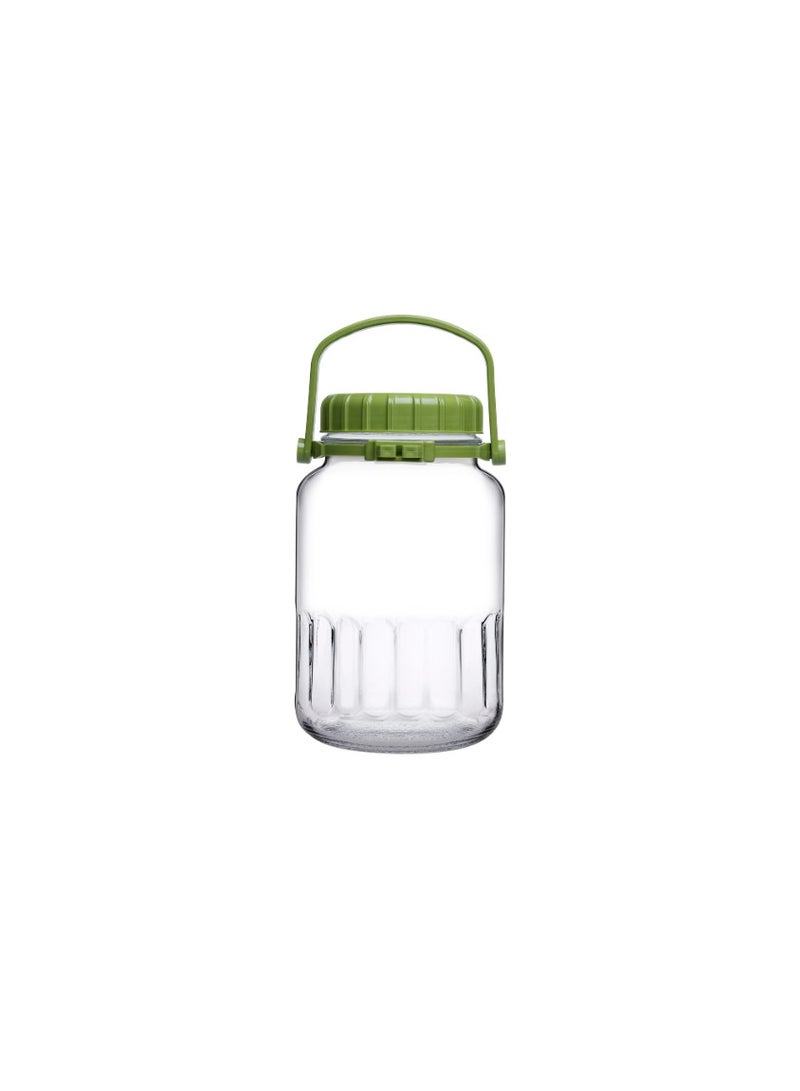 باساباتشي Pasabahce Harvest Glass Jar with Airtight Lid 3 Liter-Turkey Made Clear - Image 1