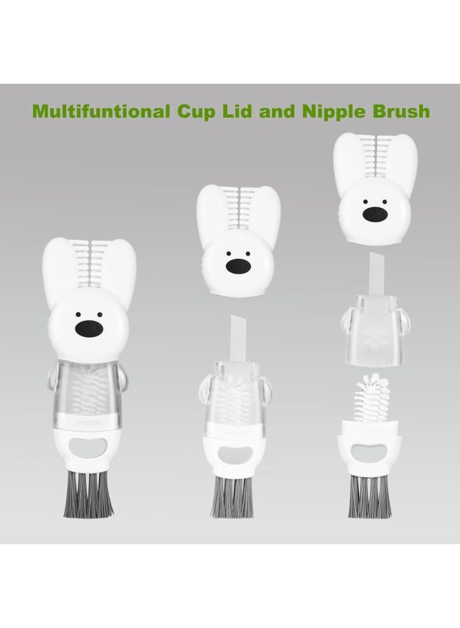 FunCee [3 Pack] Bottle Brushes, Stainless Steel Long Handle Water Bottle Scrub Cleaning Brush Set Including Straw & Lid Cleaner for Baby Bottles, Sports Cups, Coffee Mugs, Tumblers - Image 5