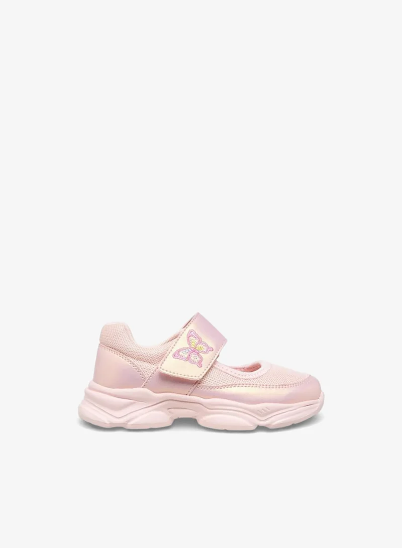 Flora Bella By Shoexpress PINK Flora Bella Girls Hook And Loop Ankle Sneakers for Women | Best Price UAE