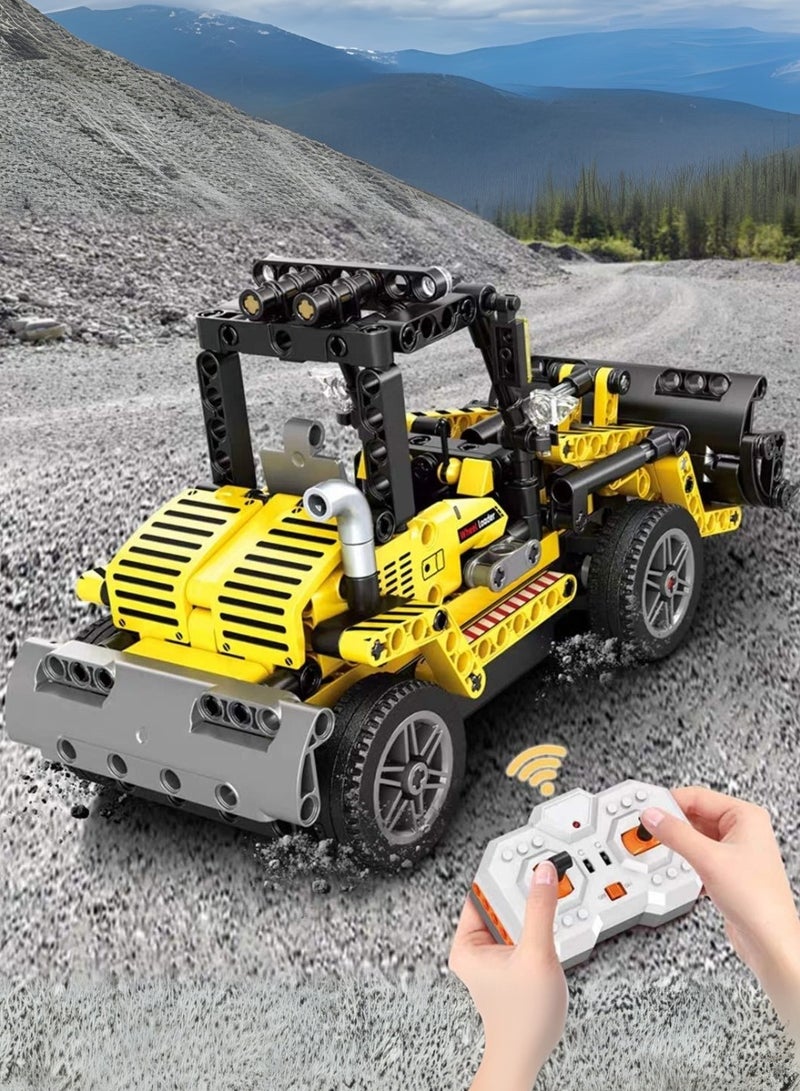 Remote Control Engineering Car Building Block Set – 1:24 RC Construction Loader Toy with 2.4GHz Controller – Compatible with Lego, STEM Educational Gift for Kids Ages 5+ - Image 1