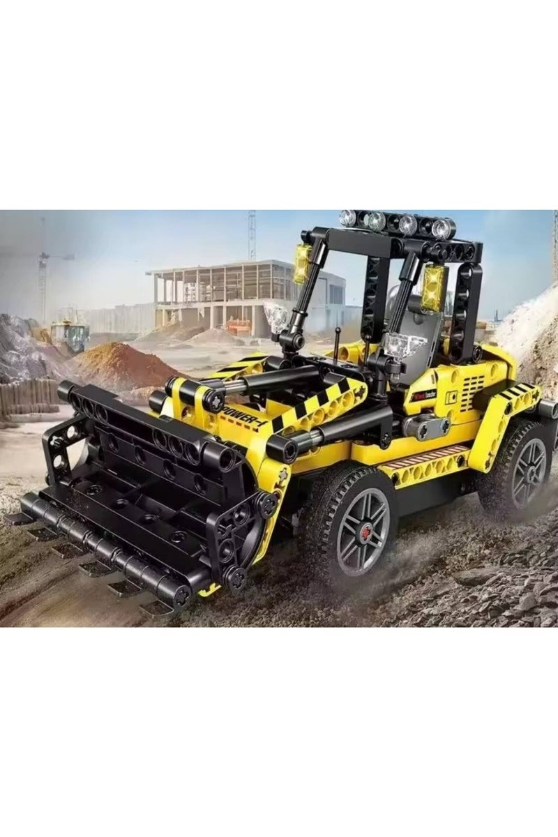 Remote Control Engineering Car Building Block Set – 1:24 RC Construction Loader Toy with 2.4GHz Controller – Compatible with Lego, STEM Educational Gift for Kids Ages 5+ - Image 4