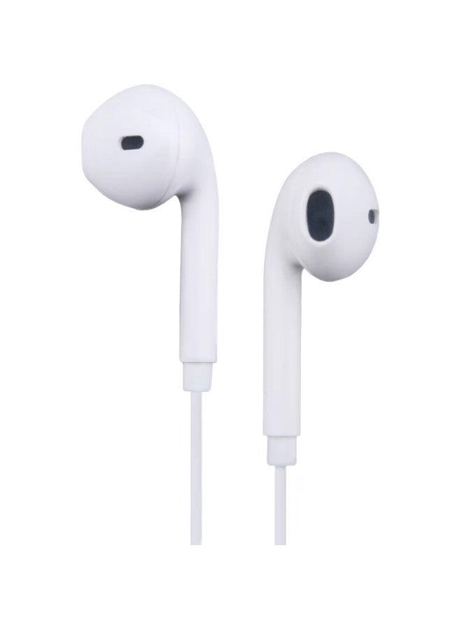 Newmine Nm-Lk06 Wired Mobile Headphones, Music Headphones, Semi-In Earphones With In-Line Control, 3.5Mm Interface, Compatible With Computers, Laptops, And Smartphones, Volume Adjustment Enhanced Version, White - Image 3