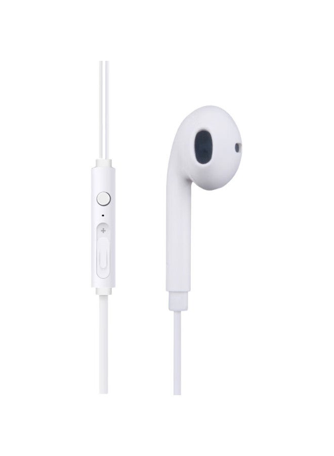 Newmine Nm-Lk06 Wired Mobile Headphones, Music Headphones, Semi-In Earphones With In-Line Control, 3.5Mm Interface, Compatible With Computers, Laptops, And Smartphones, Volume Adjustment Enhanced Version, White - Image 2