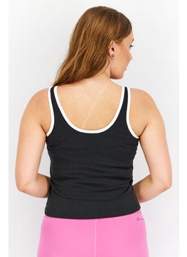 adidas Originals Women Sportwear Fit Sleeveless Training Top, Black  - Image 3
