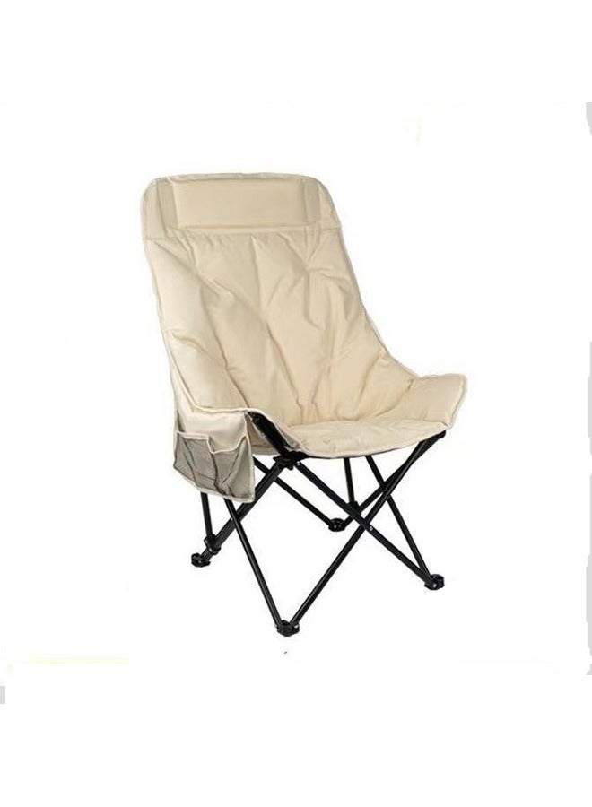 إيه تي إم كرسي تخييم محمول قابل للطي مع جيب جانبي - 46 سم × 46 سم × 90 سم - Image 1