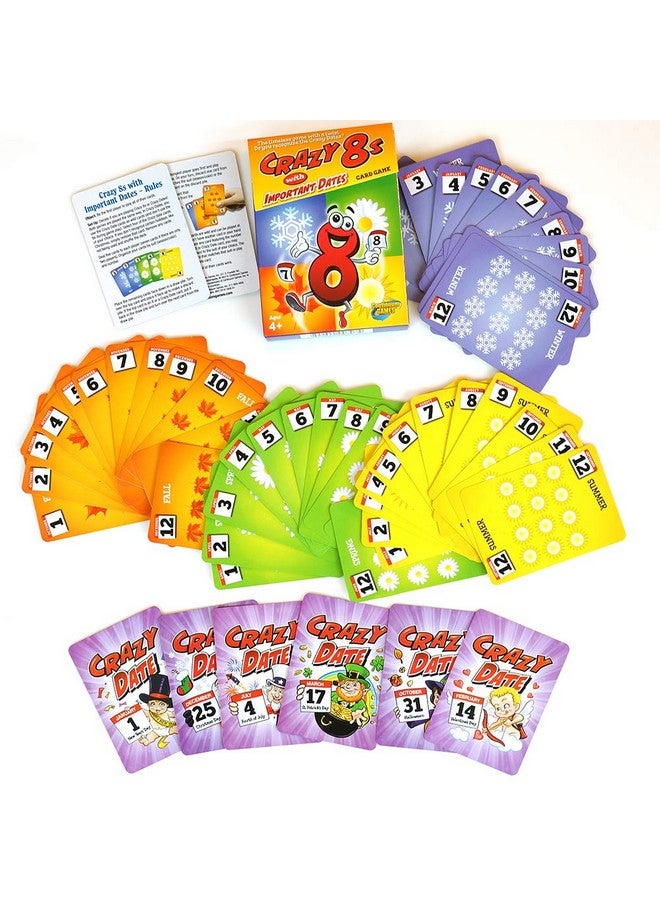 Continuum Games Crazy 8s with Important Dates Card Game - Kids Age 4 and Up - Image 2