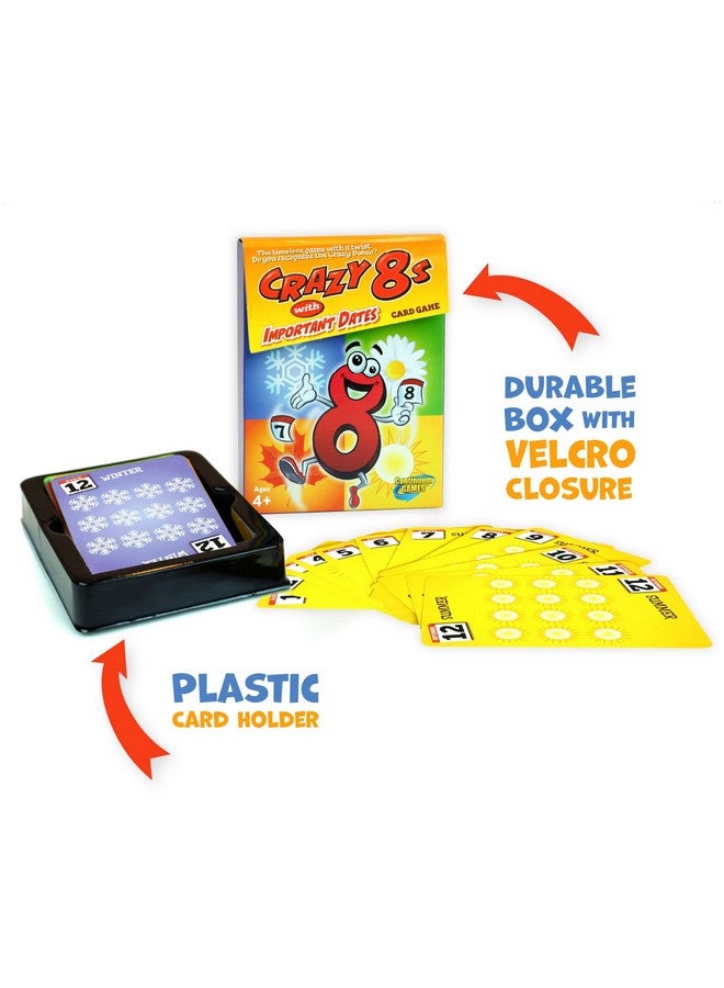 Continuum Games Crazy 8s with Important Dates Card Game - Kids Age 4 and Up - Image 3