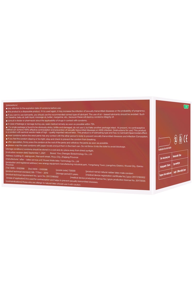 Hyaluronic Acid Extra Lubed Condoms for Men 10 Count - Image 2