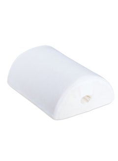 Half Moon Shaped Durable Memory Foam Bolster Pillow White 15.24 x 43.18 x 32.51 cm MNP-011