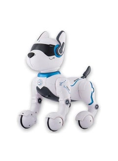Rapidpower Smart Programmable Robot Dog Toy, Mimics 12 Animal Voices & Movements, 15 x 12 x 10 cm, White