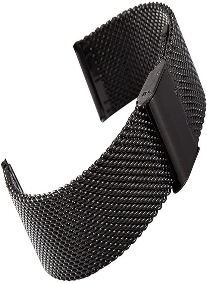Generic - Stainless Steel Milanese Loop Band for Moto 360 2nd generation, 46mm (22mm), Black , MOTO46M22B - Image 1