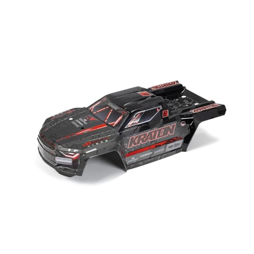ARRMA KRATON 6S EXB BLX Painted Decalled Trimmed Body BlackRed ARA406169 - Image 1