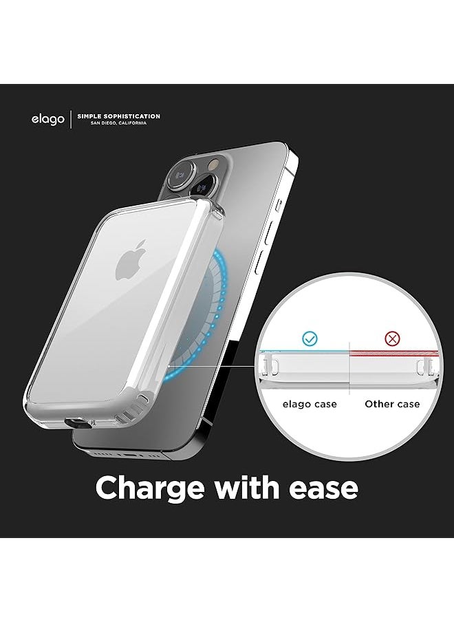 Elago - Hybrid Clear Case Compatible With Magsafe Battery Pack Pc + Tpu Hybrid Technology Anti Yellowing Crystal Clear Shockproof Cover Protective Case Transparent - Image 1