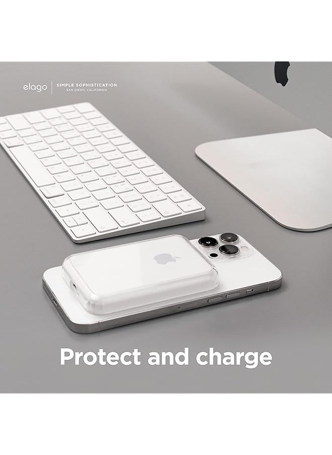 Elago - Hybrid Clear Case Compatible With Magsafe Battery Pack Pc + Tpu Hybrid Technology Anti Yellowing Crystal Clear Shockproof Cover Protective Case Transparent - Image 1