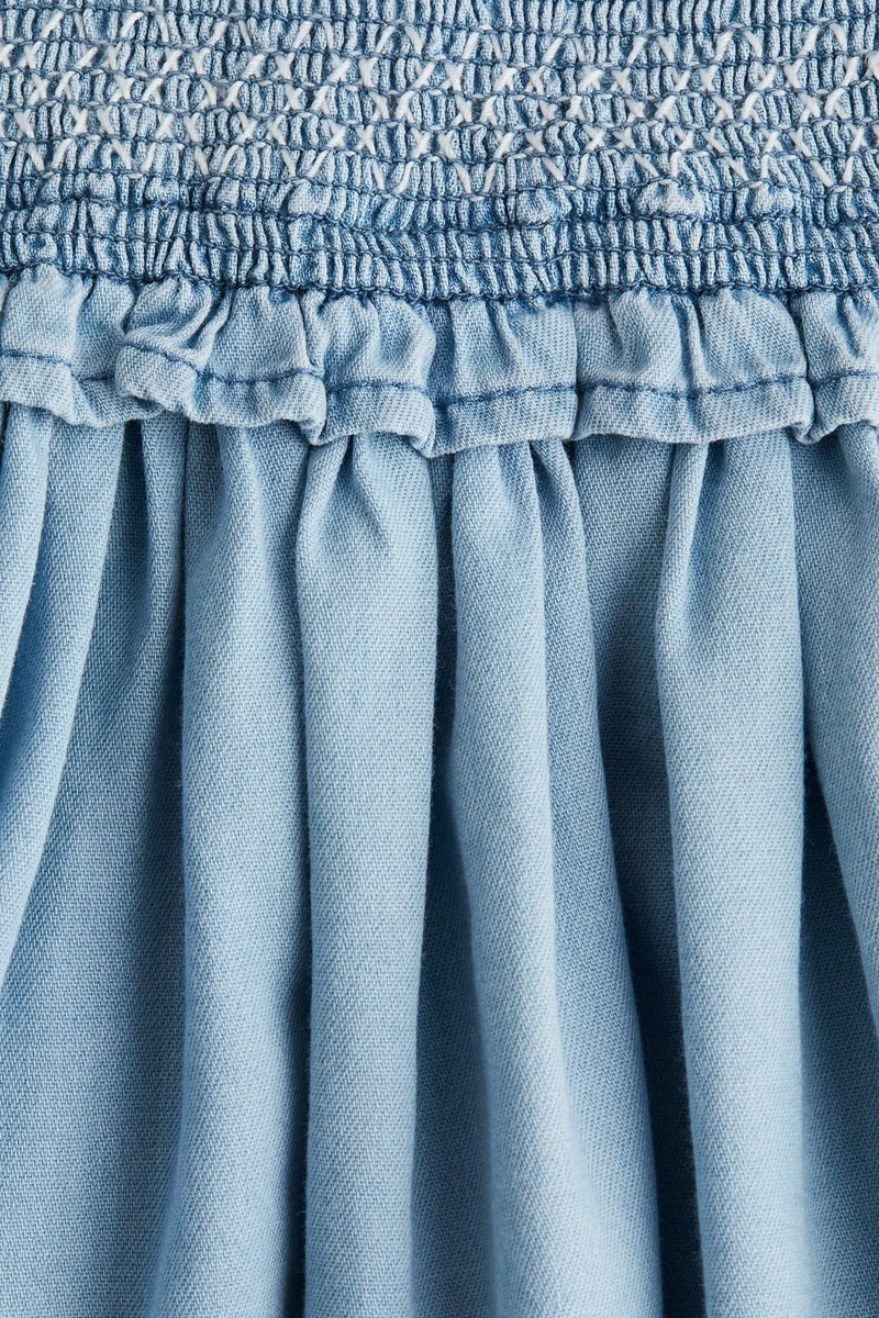 اتش اند ام فستان دنيم مكشكش