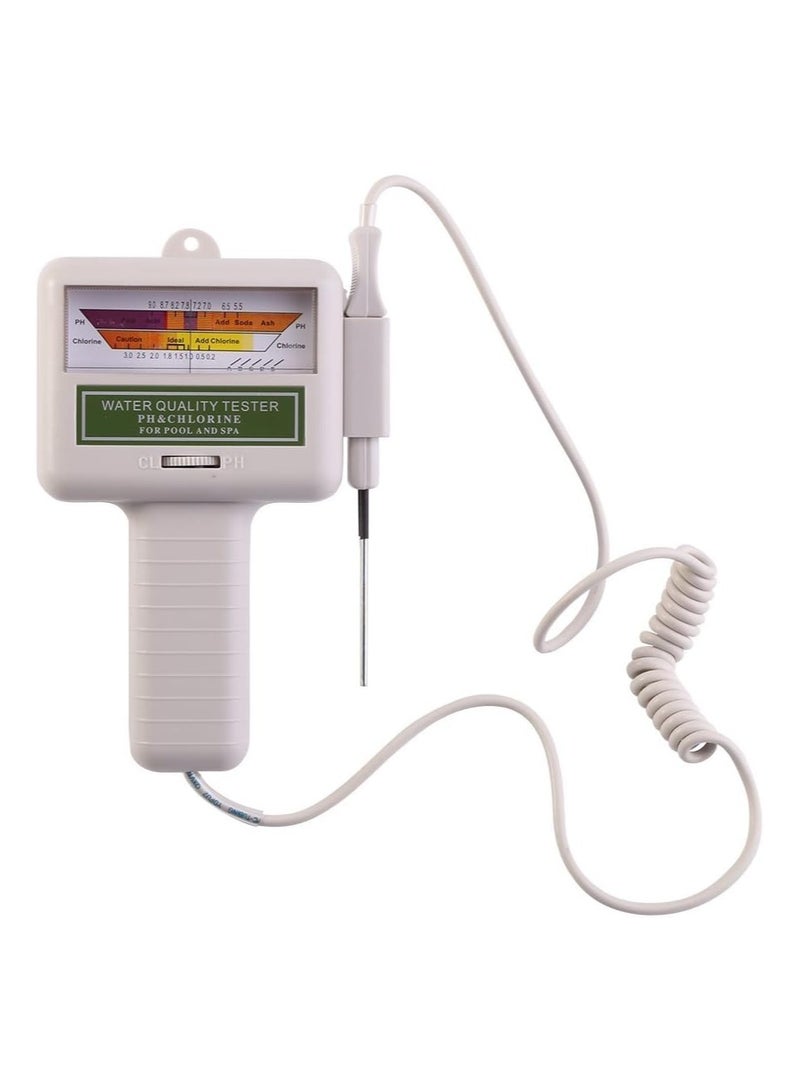 general PH Tester Portable 2 in 1 PH  CL2 Chlorine Level Meter Water Quality Analysis Measurement Monitor Checker for Swimming Pool Spa Water Water Spring - Image 1