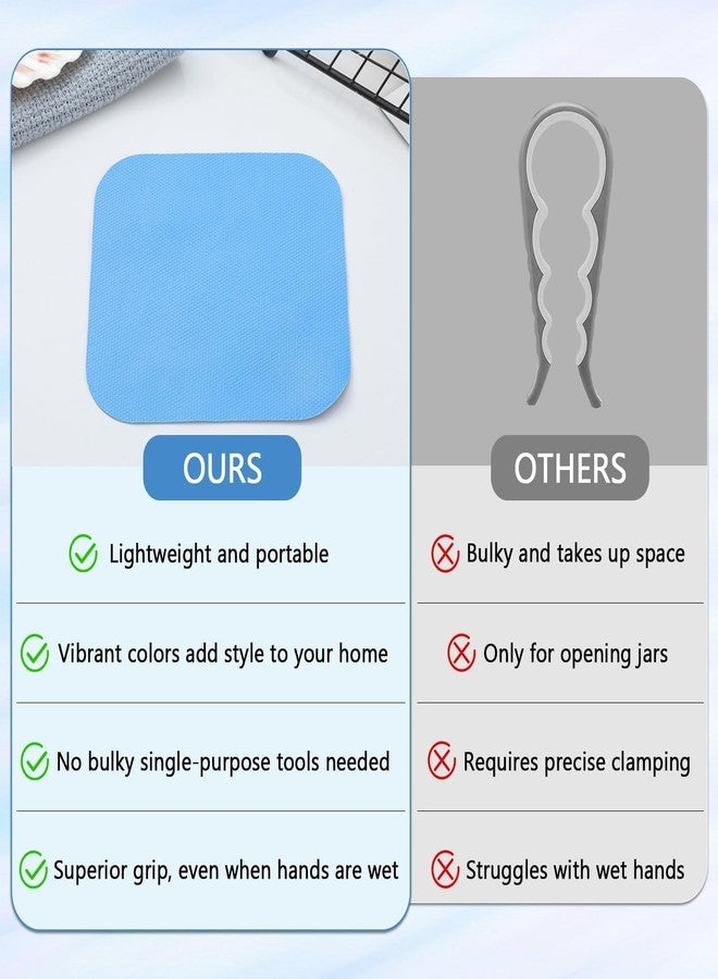 smrtcol Non-Slip Rubber Jar Opener Pad 8pcs - Easy Grip Kitchen Tool for Opening Lids, Cans & Bottles - Ideal for Arthritis & Weak Hands - Image 3