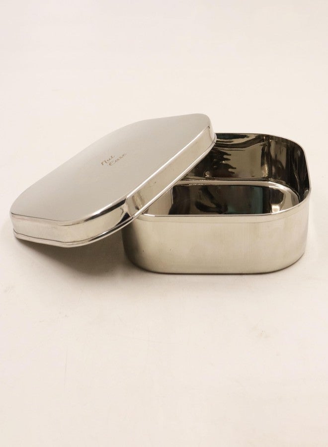 Spillbox علبة مكسرات من الفولاذ المقاوم للصدأ من Spillbox | علبة وجبات خفيفة للأطفال في المدرسة | مصنوعة من مواد آمنة غذائيًا وخالية من مادة BPA | علبة تحضير وجبات مربعة صغيرة وعصرية للبذور والفواكه والخضراوات - Image 2