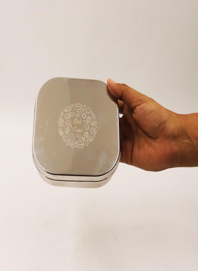 Spillbox علبة مكسرات من الفولاذ المقاوم للصدأ من Spillbox | علبة وجبات خفيفة للأطفال في المدرسة | مصنوعة من مواد آمنة غذائيًا وخالية من مادة BPA | علبة تحضير وجبات مربعة صغيرة وعصرية للبذور والفواكه والخضراوات - Image 3