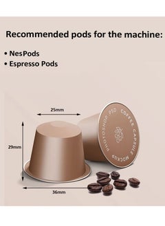 sokany 3 IN 1 Multiple Capsule Coffee Maker Automatic Nespresso Machine 1400W Black  - Image 4