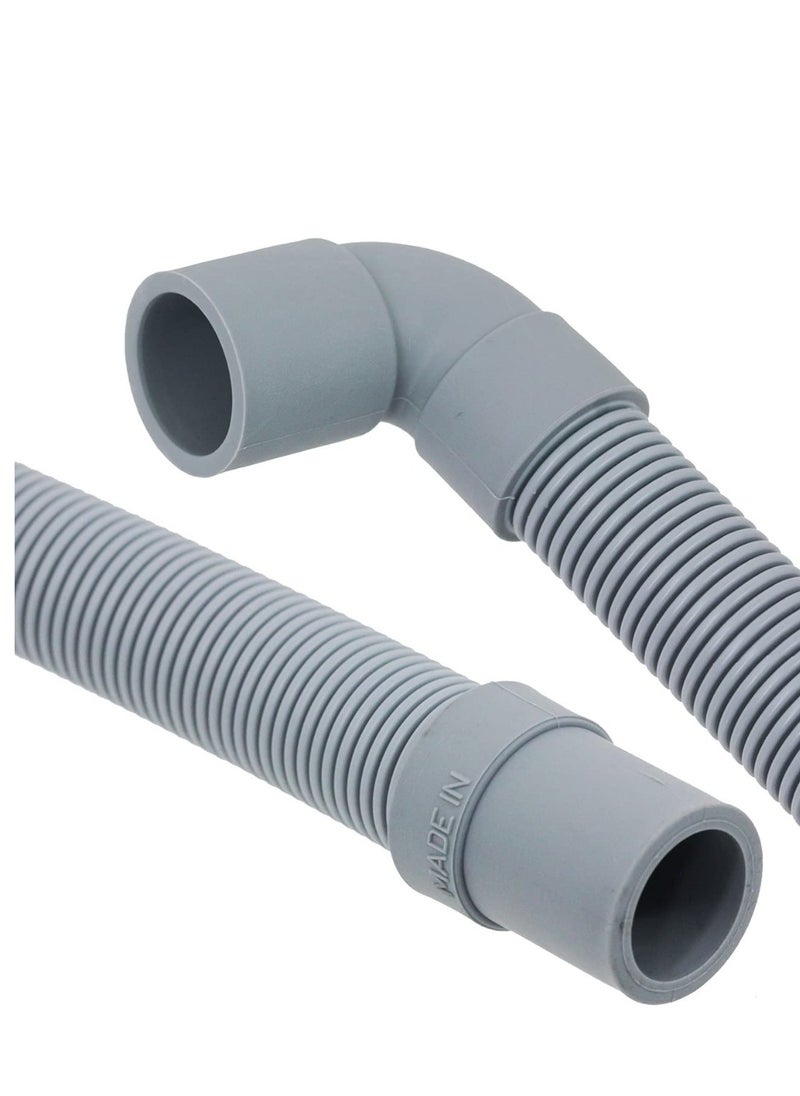 Generic Universal Drain Hose with Right Angle End for Washing Machines (2.5m, 19mm / 21mm)  - Image 4