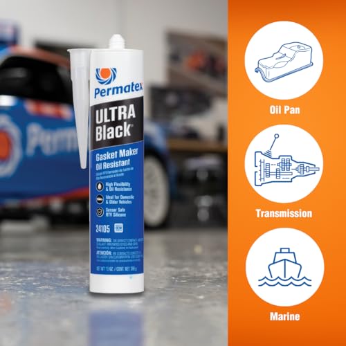 Permatex 24105 Ultra Black Maximum Oil Resistance RTV Silicone Gasket Maker, Sensor Safe And Non-Corrosive, For High Flex And Oil Resistant Applications 13 oz - Image 5