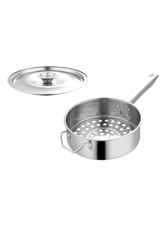 Hemoton Stainless Steel Cool Shrimp Strainer Spoon Large Hole Food Filter for Hot Pot Frying and Dumpling Cooking with Handle 16 Inch - Image 4