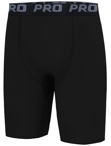 EXARUS Youth Boys Compression Shorts Performance Athletic Base Layers Underwear Running Sports Soccer 12Y - Image 1
