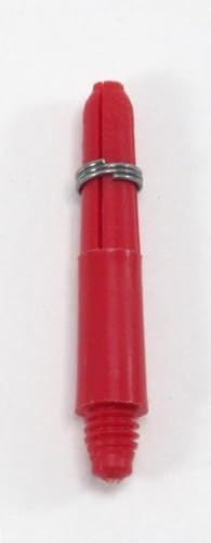US Darts Red Nylon Plus (Tite Grip) Dart Shafts with Stem Rings- 3 Sets (9 shafts), 2BA Ex-Short Length - Image 4