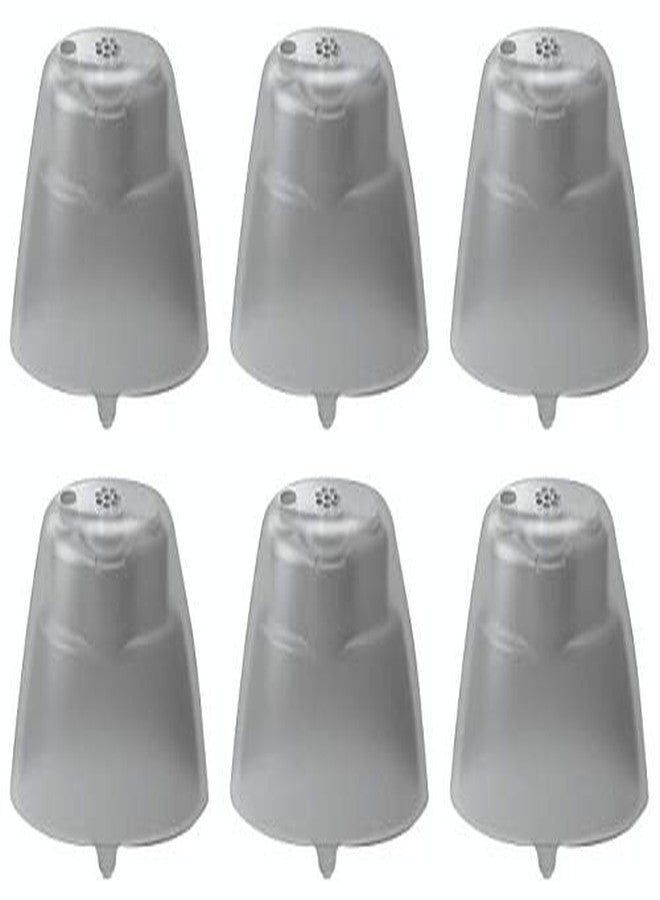 أف سي أس عبوة من 6 أغطية نقر من FCS لأجهزة السمع Siemens Signia Run/Prompt/Intuis Click (مغلق - متوسط)، رمادي - Image 3