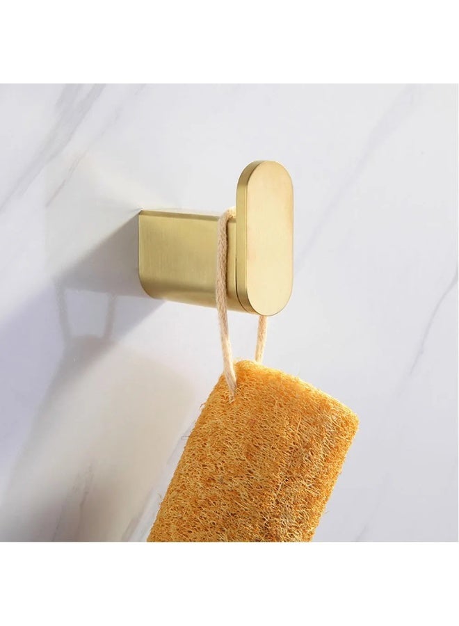 Wall Hook, Brushed Gold Finish, Drill Installation - Image 5