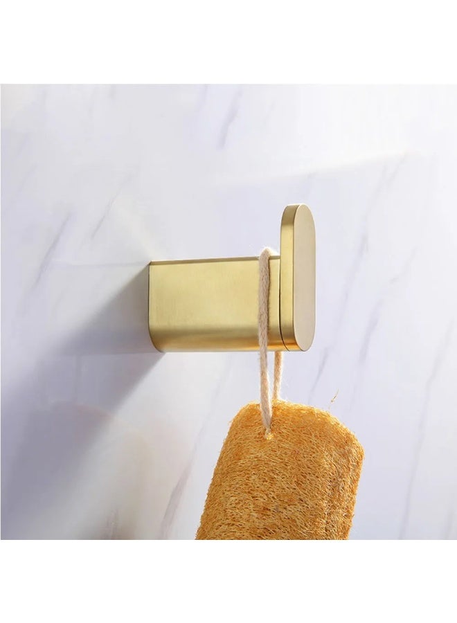 Wall Hook, Brushed Gold Finish, Drill Installation - Image 3