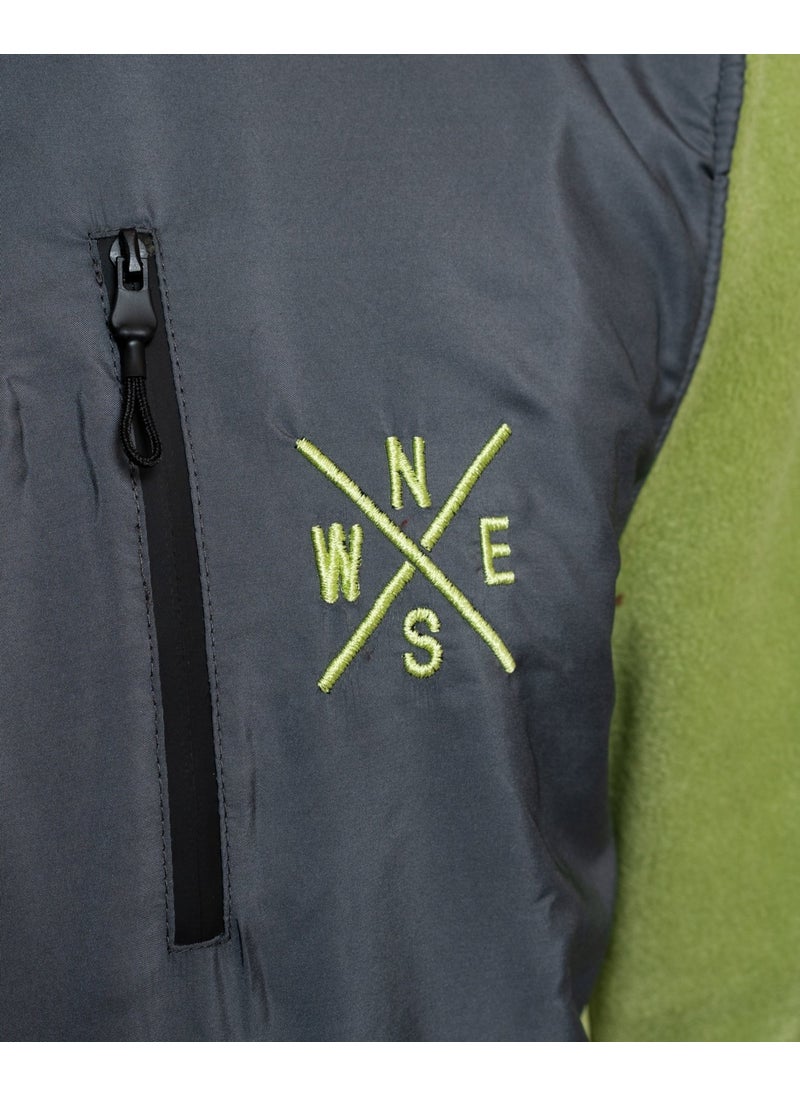 Luo Camp Half-Zip Fleece 02 - Green/anthracite Men's Half Zipper Fleece  - Image 2