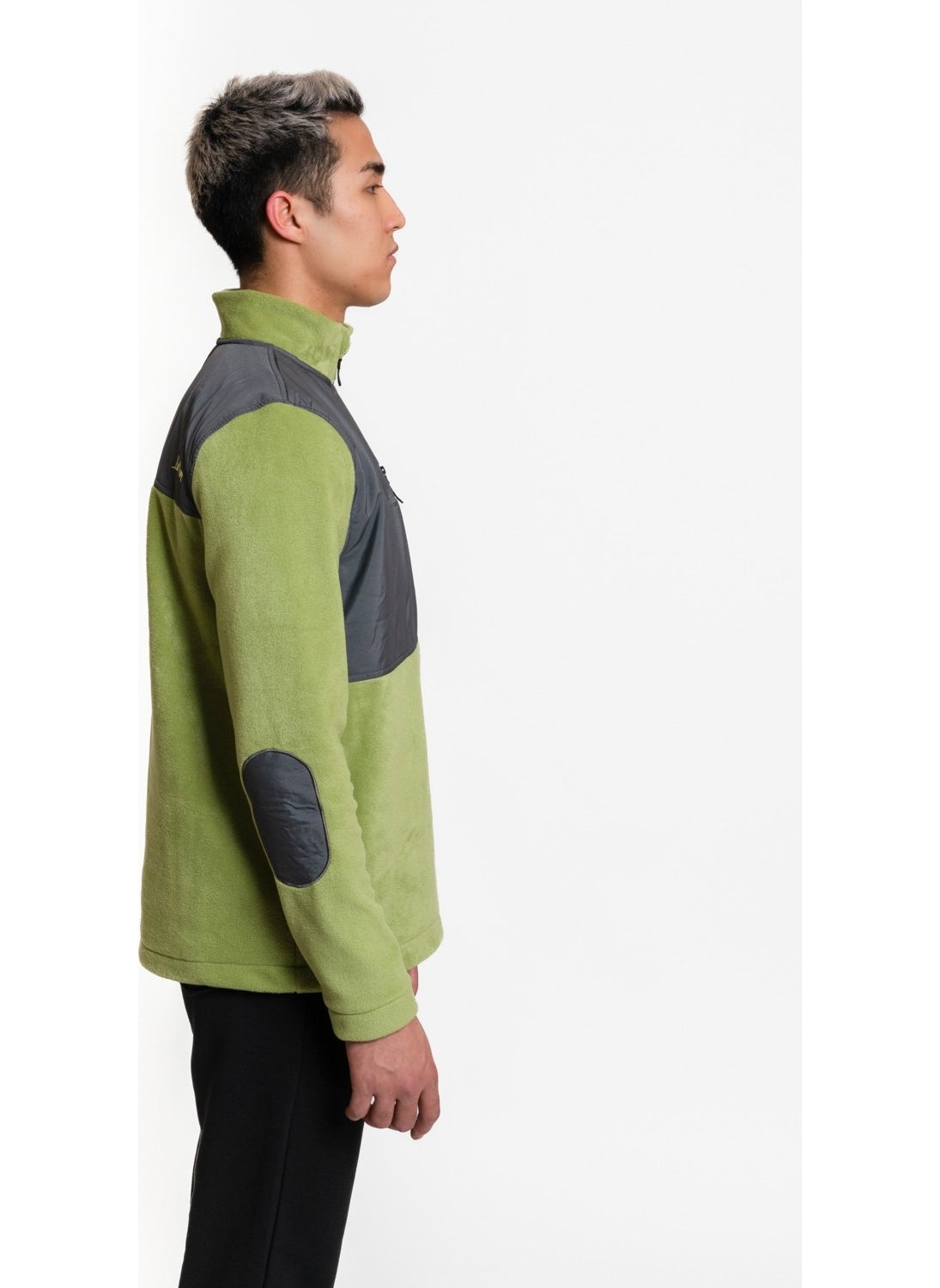 Luo Camp Half-Zip Fleece 02 - Green/anthracite Men's Half Zipper Fleece  - Image 3