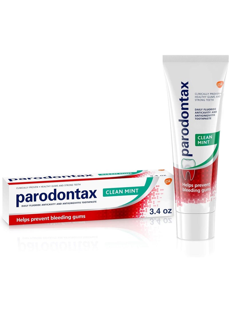 Parodontax Toothpaste for Bleeding Gums, Gingivitis Treatment and Cavity Prevention, Clean mint - 3.4 Ounces - Image 4