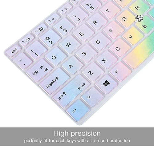 imComor Keyboard Cover Skin for HP Elitebook 840 G5 G6 14" Notebook, HP Elitebook 745 G5 G6 14" & HP ZBook 14U G5 Keyboard Cover Protector Skin Accessories, Colorful Rainbow (NOT Fit EliteBook 840 845 G7 G8) - Image 2