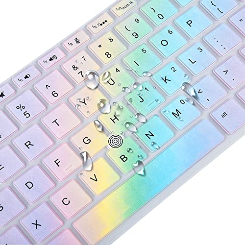 imComor Keyboard Cover Skin for HP Elitebook 840 G5 G6 14" Notebook, HP Elitebook 745 G5 G6 14" & HP ZBook 14U G5 Keyboard Cover Protector Skin Accessories, Colorful Rainbow (NOT Fit EliteBook 840 845 G7 G8) - Image 3
