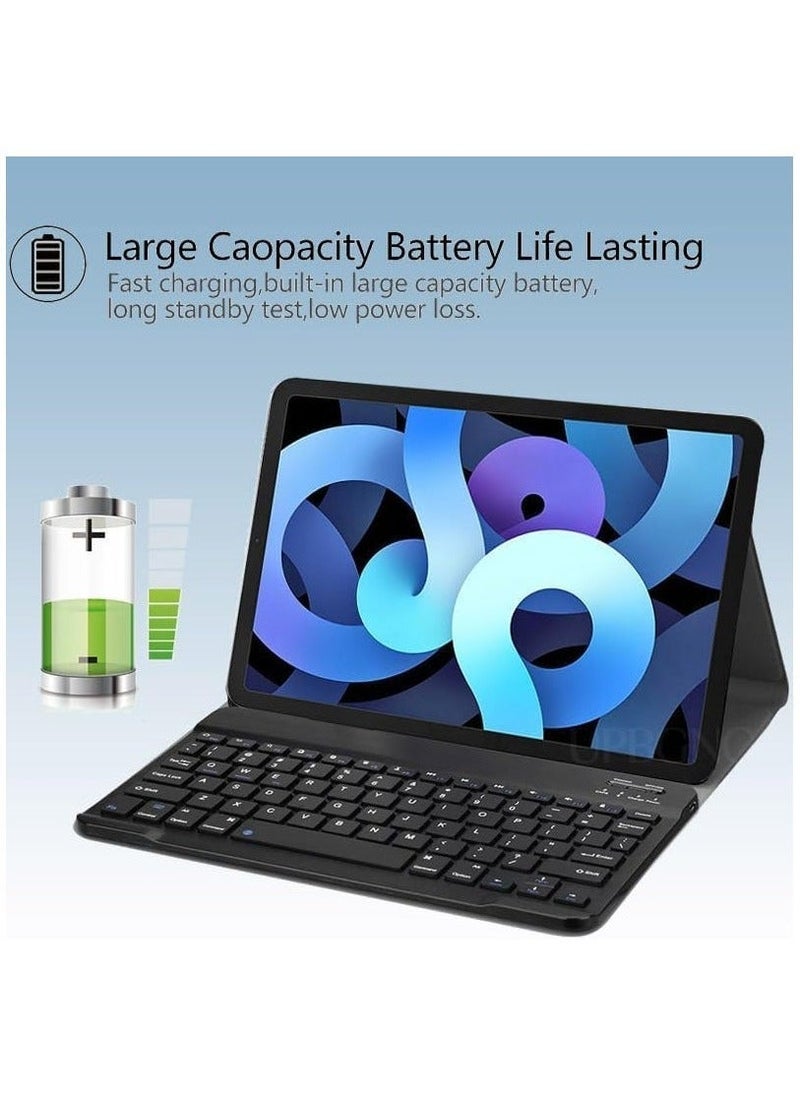 Arabic and English Keyboard Case Compatible with Redmi Pad SE 11 inch 2023 Tablet, Slim Protective Case with Detachable Wireless Bluetooth Keyboard  Mouse - Image 3