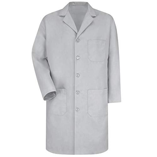 Red Kap Men's Exterior Pocket Original Lab Coat, Light Grey, 38 - Image 2