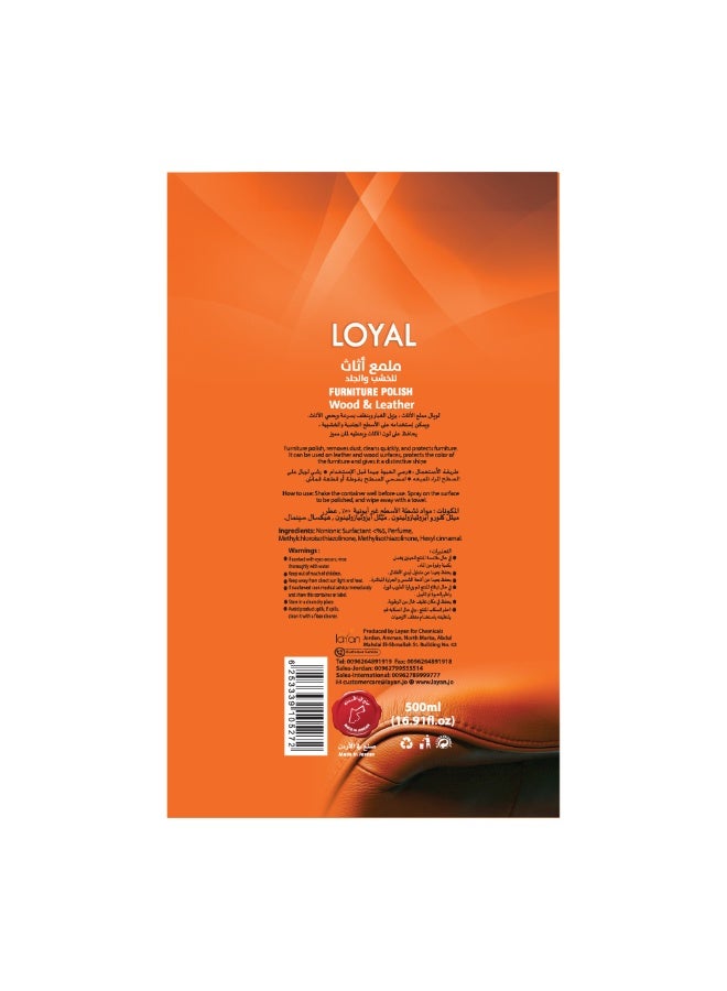loyal Furniture Polisher Wood & Leather 500 ml - Image 5