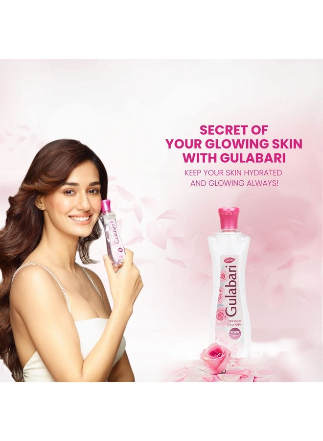 Dabur ماء الورد الفاخر من جولاباري 120 مل بدون بارابين ينظف ويرطب البشرة ويوازن مستويات الحموضة في البشرة لجميع أنواع البشرة عبوة من قطعة واحدة - Image 2