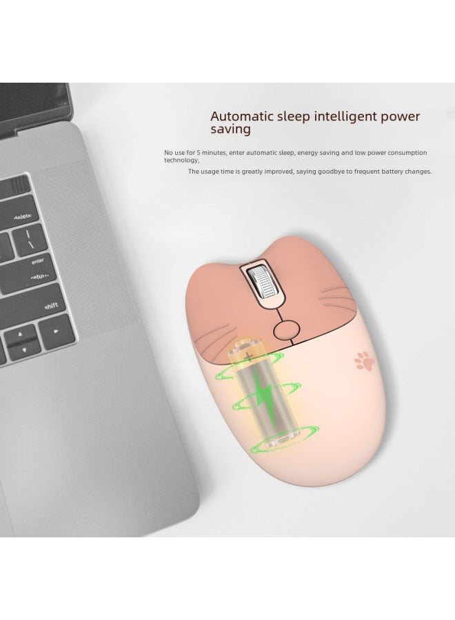 Ferris Hand M3 Wireless Mouse Girl Laptop Office Portable Unlimited Mouse Silent Cute Cute-Specifications:Milk Tea Wireless Version  - Image 4